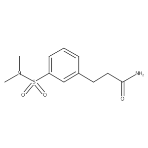 3-[3-(Dimethylsulfamoyl)phenyl]propanamide Structure
