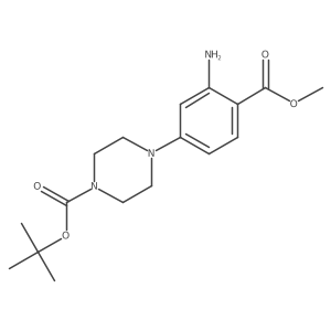 Tert-butyl 4-[3-amino-4-(methoxycarbonyl)phenyl]piperazine-1-carboxylate Structure