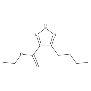 ethyl 5-butyl-1H-1,2,3-triazole-4-carboxylate Structure