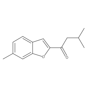 3-Methyl-1-(6-methyl-1-benzofuran-2-yl)butan-1-one Structure