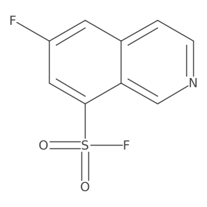 6-Fluoroisoquinoline-8-sulfonyl fluoride结构式