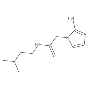 2-(2-amino-1H-imidazol-1-yl)-N-(3-methylbutyl)acetamide结构式