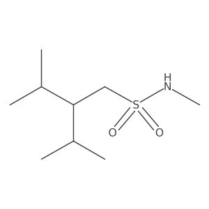 N,3-dimethyl-2-(propan-2-yl)butane-1-sulfonamide结构式
