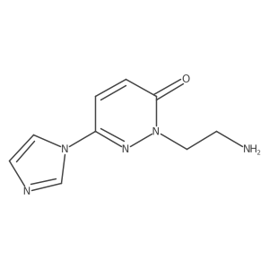 2-(2-Aminoethyl)-6-(1H-imidazol-1-yl)-3(2H)-pyridazinone结构式