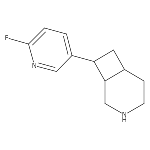 (1S,6R,8S)-8-(6-fluoropyridin-3-yl)-3-azabicyclo[4.2.0]octane结构式