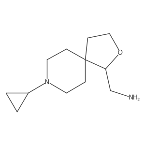 {8-Cyclopropyl-2-oxa-8-azaspiro[4.5]decan-1-yl}methanamine Structure