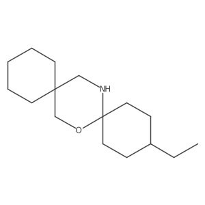 3-Ethyl-7-oxa-16-azadispiro[5.2.5^{9}.2^{6}]hexadecane Structure
