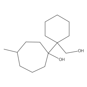 1-[1-(Hydroxymethyl)cyclohexyl]-4-methylcycloheptan-1-ol Structure