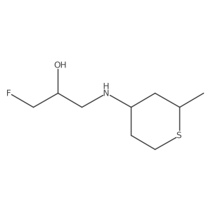 1-Fluoro-3-[(2-methylthian-4-yl)amino]propan-2-ol Structure