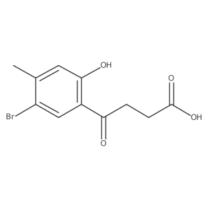 4-(5-Bromo-2-hydroxy-4-methylphenyl)-4-oxobutanoic acid结构式