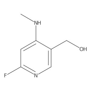 (6-Fluoro-4-(methylamino)pyridin-3-yl)methanol结构式