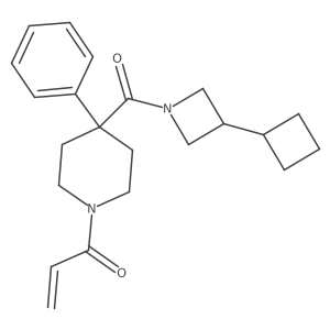 1-[4-(3-Cyclobutylazetidine-1-carbonyl)-4-phenylpiperidin-1-yl]prop-2-en-1-one Structure