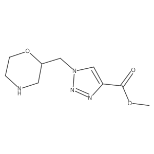 methyl 1-[(morpholin-2-yl)methyl]-1H-1,2,3-triazole-4-carboxylate Structure