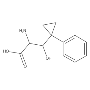 2-Amino-3-hydroxy-3-(1-phenylcyclopropyl)propanoic acid Structure