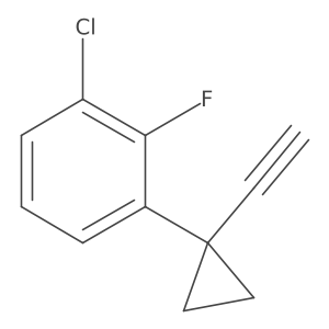 1-Chloro-3-(1-ethynylcyclopropyl)-2-fluorobenzene Structure