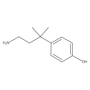 4-(4-Amino-2-methylbutan-2-yl)phenol结构式