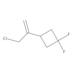 3-(3-Chloroprop-1-en-2-yl)-1,1-difluorocyclobutane结构式
