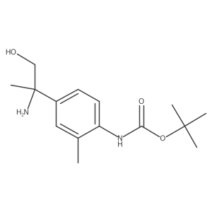 tert-butyl N-[4-(2-amino-1-hydroxypropan-2-yl)-2-methylphenyl]carbamate Structure