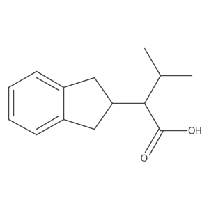 2-(2,3-dihydro-1H-inden-2-yl)-3-methylbutanoic acid Structure