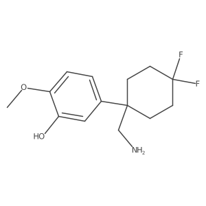 5-[1-(Aminomethyl)-4,4-difluorocyclohexyl]-2-methoxyphenol Structure