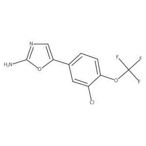 5-[3-Chloro-4-(trifluoromethoxy)phenyl]-1,3-oxazol-2-amine结构式