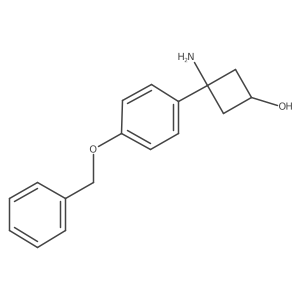 3-Amino-3-[4-(benzyloxy)phenyl]cyclobutan-1-ol Structure