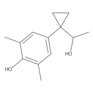 4-[1-(1-Hydroxyethyl)cyclopropyl]-2,6-dimethylphenol结构式