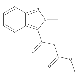 methyl 3-(2-methyl-2H-indazol-3-yl)-3-oxopropanoate Structure