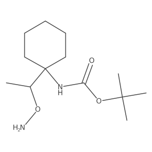 tert-butyl N-{1-[1-(aminooxy)ethyl]cyclohexyl}carbamate Structure