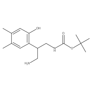 tert-butyl N-[3-amino-2-(2-hydroxy-4,5-dimethylphenyl)propyl]carbamate Structure