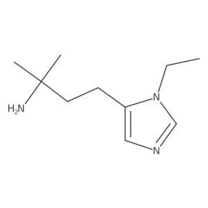 4-(1-ethyl-1H-imidazol-5-yl)-2-methylbutan-2-amine结构式