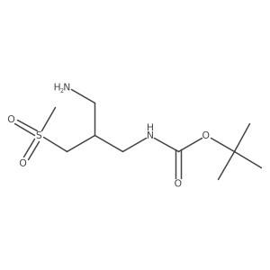 tert-butyl N-[3-amino-2-(methanesulfonylmethyl)propyl]carbamate Structure