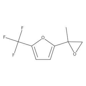 2-(2-Methyloxiran-2-yl)-5-(trifluoromethyl)furan结构式