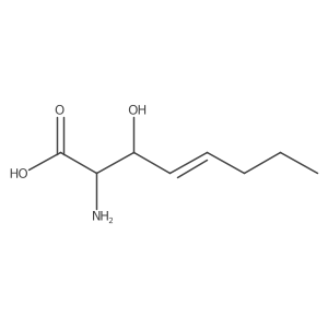 2-Amino-3-hydroxyoct-4-enoic acid结构式