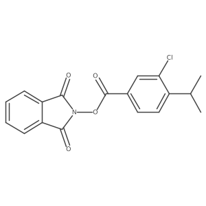 1,3-dioxo-2,3-dihydro-1H-isoindol-2-yl 3-chloro-4-(propan-2-yl)benzoate结构式