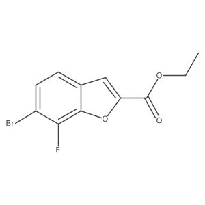 Ethyl 6-bromo-7-fluoro-1-benzofuran-2-carboxylate Structure