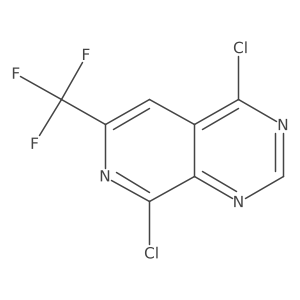 4,8-Dichloro-6-(trifluoromethyl)pyrido[3,4-d]pyrimidine Structure