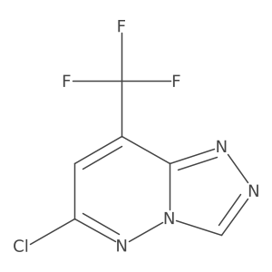 6-Chloro-8-(trifluoromethyl)-[1,2,4]triazolo[4,3-b]pyridazine结构式