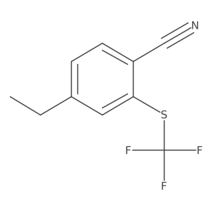 4-Ethyl-2-((trifluoromethyl)thio)benzonitrile结构式