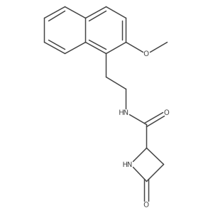 N-[2-(2-methoxynaphthalen-1-yl)ethyl]-4-oxoazetidine-2-carboxamide结构式