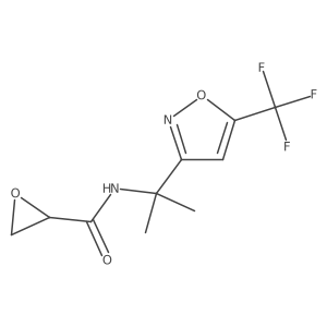 N-{2-[5-(trifluoromethyl)-1,2-oxazol-3-yl]propan-2-yl}oxirane-2-carboxamide结构式