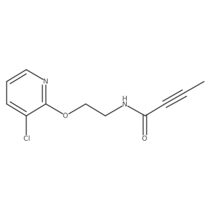 N-{2-[(3-chloropyridin-2-yl)oxy]ethyl}but-2-ynamide结构式