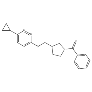 3-[(1-Benzoylpyrrolidin-3-yl)methoxy]-6-cyclopropylpyridazine Structure
