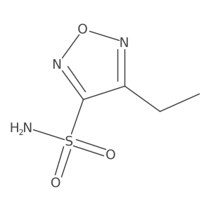 4-Ethyl-1,2,5-oxadiazole-3-sulfonamide Structure