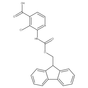 3-chloro-2-({[(9H-fluoren-9-yl)methoxy]carbonyl}amino)pyridine-4-carboxylic acid Structure