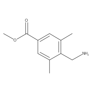 Methyl 4-(aminomethyl)-3,5-dimethylbenzoate结构式