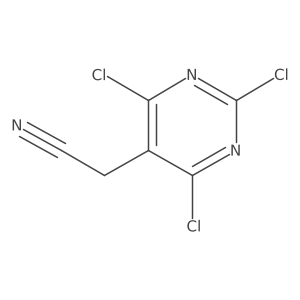 2-(Trichloropyrimidin-5-yl)acetonitrile结构式