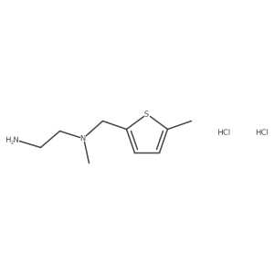 (2-Aminoethyl)(methyl)[(5-methylthiophen-2-yl)methyl]amine dihydrochloride Structure