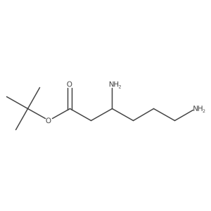 tert-butyl (3S)-3,6-diaminohexanoate结构式