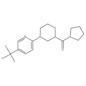 2-(Pyrrolidine-1-carbonyl)-4-[5-(trifluoromethyl)pyridin-2-yl]morpholine Structure